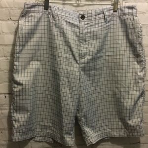 adidas plaid golf shorts